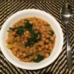 Chole palak – Kikerter og spinat i curry